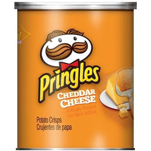 Is it Dairy Free? Pringles Grab N' Go Cheddar Cheese Potato Crisps