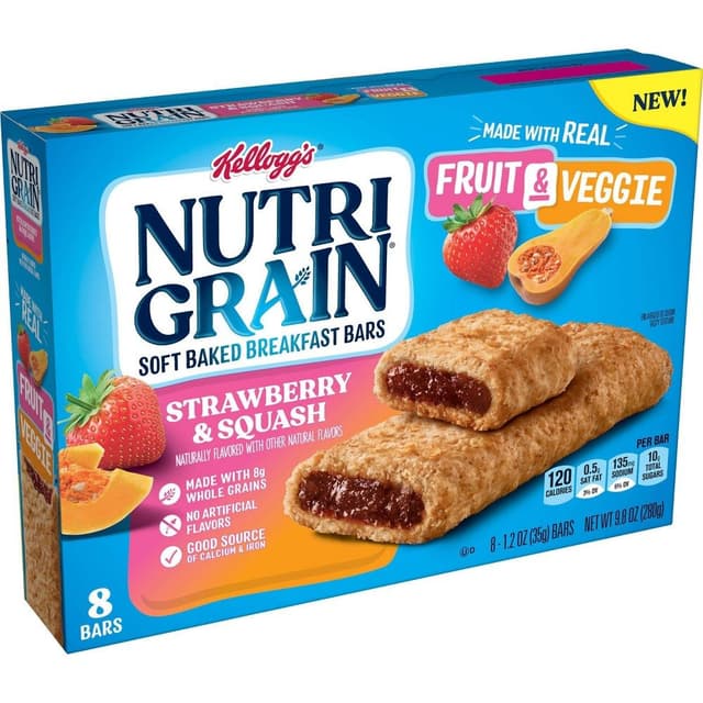 Is it Wheat Free? Nutri-grain Soft Baked Strawberry And Squash Whole Grains Breakfast Bars