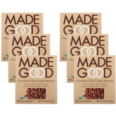 Is it Soy Free? Madegood Organic Gluten Free Crispy Squares Chocolate Chip