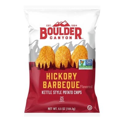 Is it Dairy Free? Boulder Canyon Potato Chips Kettle Cooked Classic Cut Hickory Barbeque