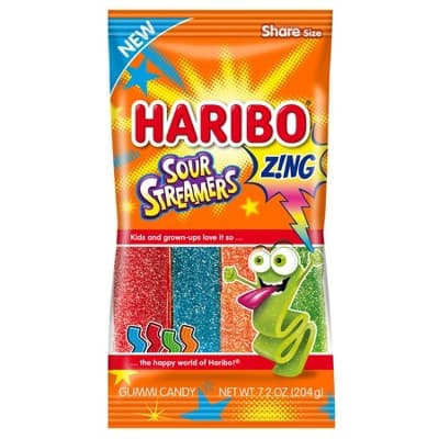 Is it Dairy Free? Haribo Z!ng Sour Streamers Gummi Candy