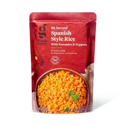 Is it Egg Free? 90 Second Spanish Style Rice With Tomatoes And Peppers Microwavable Pouch - Good & Gather™