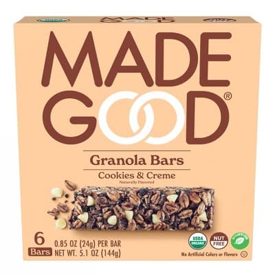 Is it Egg Free? Madegood Organic Cookies & Creme Granola Bars