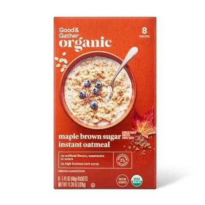 Is it Dairy Free? Organic Maple Brown Sugar Instant Oatmeal Packets Good & Gather™