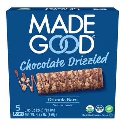 Is it Egg Free? Madegood Vanilla Chocolate Drizzled Granola Bars