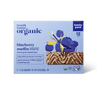 Is it Dairy Free? Good & Gather Organic Blueberry Muffin Whole Grain Baked Bars