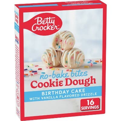 Is it Soy Free? Betty Crocker Cookie Dough Bites No Bake Birthday Cake