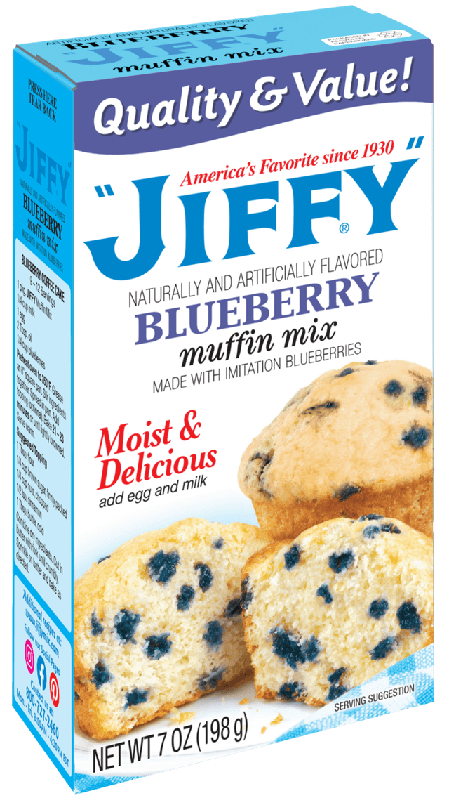 Is it Milk Free? Jiffy Muffin Mix Blueberry