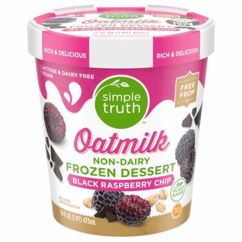 Is it Lactose Free? Simple Truth Black Raspberry Chip Oatmilk Dairy Free Dessert