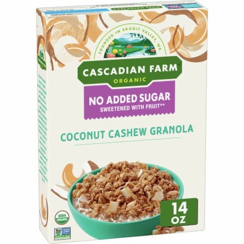 Is it Shellfish Free? Cascadian Farm No Added Sugar Coconut Cashew Granola