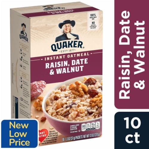 Is it Shellfish Free? Quaker Oatmeal Instant With Real Raisin Date & Walnut