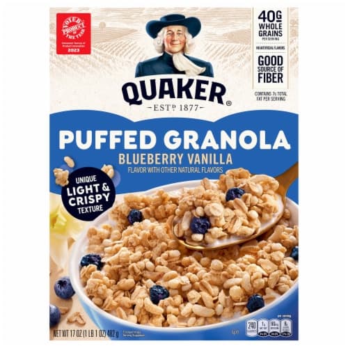 Is it Shellfish Free? Quaker Puffed Granola Blueberry Vanilla