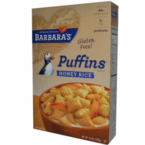 Is it Soy Free? Barbaras Bakery Bg10657 Barbaras Bakery Honey Rice Puffins -