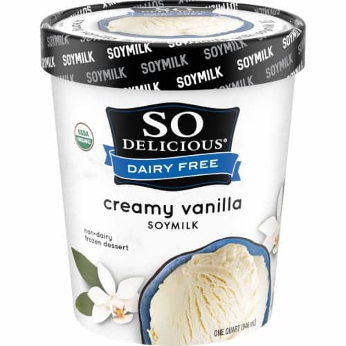 Is it Dairy Free? So Delicious Dairy Free Dairy Free Soy Milk Dessert, Creamy Vanilla, Non-gmo Project Verified