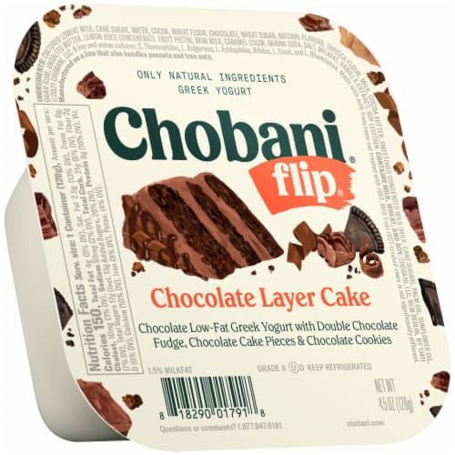 Is it Milk Free? Chobani Flip Low-fat Greek Yogurt Chocolate Layer Cake