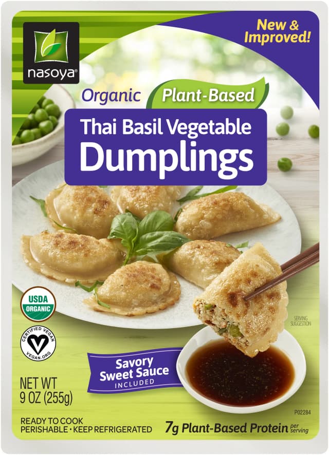 Is it Shellfish Free? Nasoya Organic Dumplings Thai Basil Vegetable